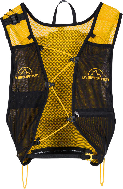 La Sportiva La Sportiva Racer Vest, black/yellow S/M 2021 Plecaki do biegania 69J999100-S