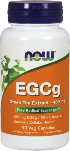 Now Foods EGCg Green Tea Extract - Zielona Herbata ekstrakt 400 mg (90 kaps.)