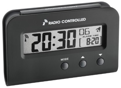 TFA Dostmann TFA 60.2513.01 radiobudzik, kolor czarny 60.2513.01