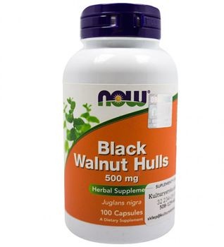 Now Foods Czarny Orzech Black Walnut 500mg 100 kapsułek