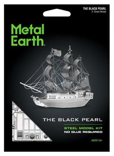 Metal Earth Fascinations Czarna Perła Okręt model do składania metalowy.