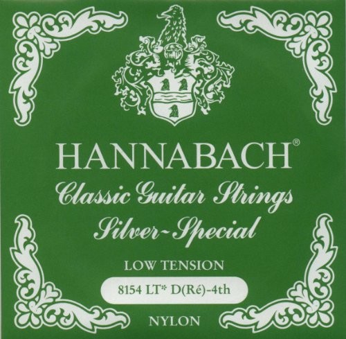 Hannabach Klassik Gita rrensaiten Serie 815 Low Tension Silver Special  D4 8154LT GREEN