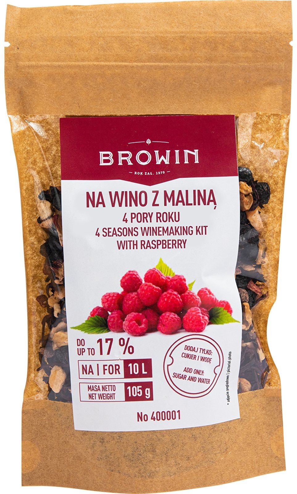 Browin Zestaw na wino 4 PORY ROKU - z Maliną