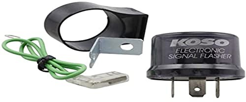 Unbekannt Kierunkowskaz KO-KD006000 przekaźnik cyfrowy, KOSO Digital, 12 V, wtyczka z 3 pinami, w tym adapter na 2 piny, maks. 15 A, przekaźnik 68002