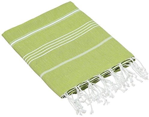Bersuse bersuse 100% bawełna  ateşi turecki ręcznik  badestrand Fouta Peshtemal Hamamtuch raz  klasyczny gestreiftes Pest raz  95 x 175 cm, parent, pistacjowy zielony, 95 x 175 cm ANATOLIA_PEST_PISTGREEN