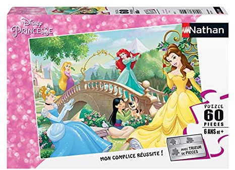 Nathan 4005556865673 60 pices Aprs-midi Disney Princesses puzzle dla dzieci 4005556865673