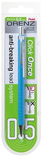 Pentel orenz ołówek mechaniczny, 100% odporne na pękanie, na gorąco, jasnoniebieski 0.5mm XPP505-SX