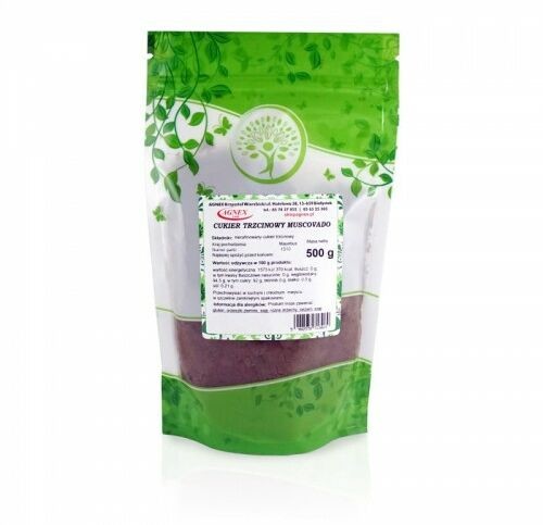 Agnex krzysztof wierzbicki Cukier trzcinowy dark muscovado 500g MUSCOVADO(1)