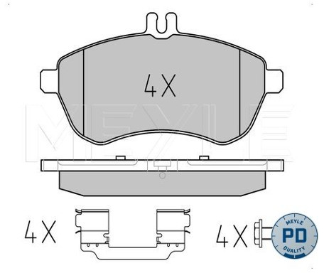 Wulf Gaertner Autoparts Zestaw klocków hamulcowych, hamulce tarczowe Wulf Gaertner Autoparts 025 243 0620-1/PD
