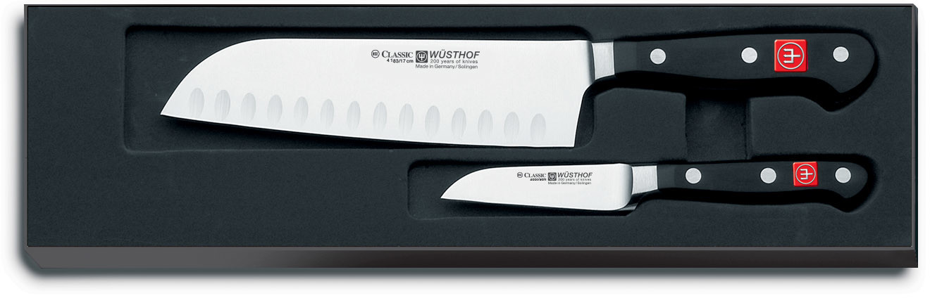 Wüsthof Zestaw noży z nożem Santoku 2dílná Klasyczny