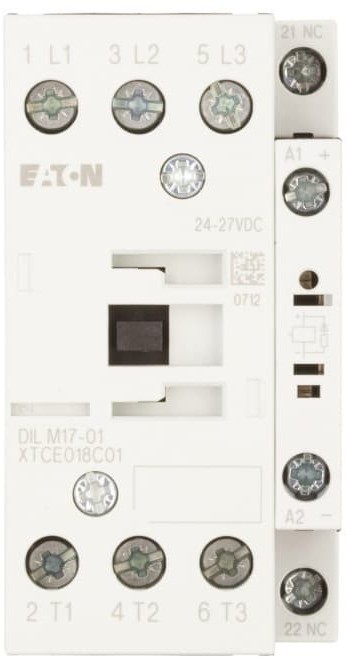 Eaton Stycznik mocy 17A 3P 24-27V DC 0Z 1R DILM17-01 RDC24) 277050