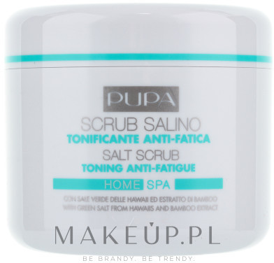 Pupa Tonizujący scrub solny do ciała - Home Spa Anti-Fatigue Toning Salt Scrub Tonizujący scrub solny do ciała - Home Spa Anti-Fatigue Toning Salt Scrub