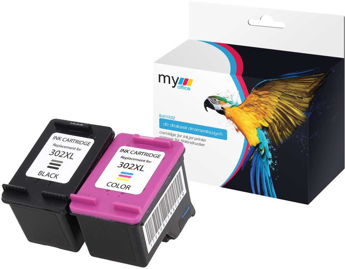 My Office Komplet zamienników tuszów HP 302 XL BK CMY