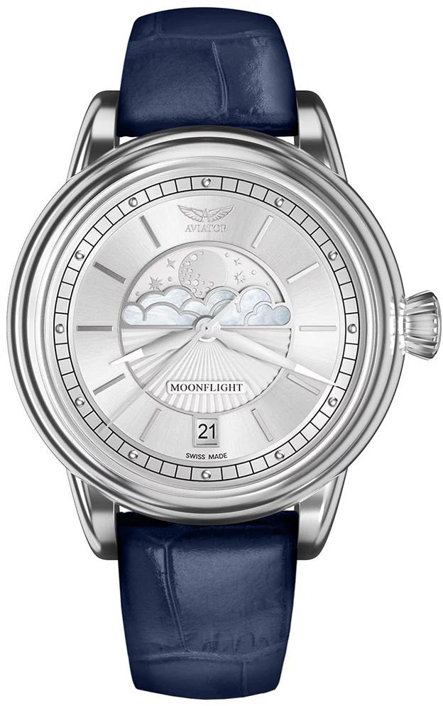 Aviator Zegarek Aviator V.1.33.0.250.4.BLM DOUGLAS MOONFLIGHT -