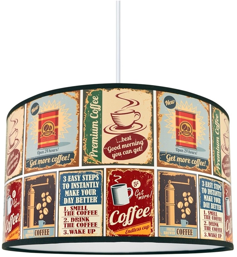 Lampdar Żyrandol na lince COFFEE 1xE27/60W/230V