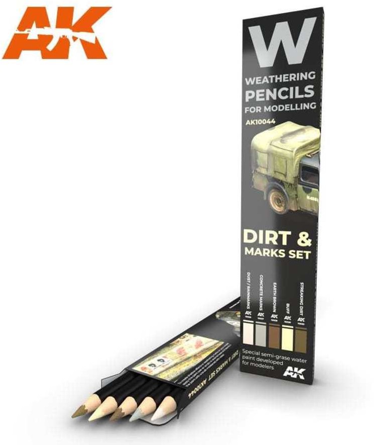 AK-Interactive Zestaw ołówków do weatheringu Dirt AK-Interactive AK10044