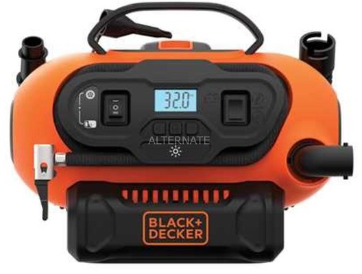 Black&Decker BDCINF18N sprÄ™Å¼arka 160 l/min Klimatyzacja/Zapalniczka, Pompa powietrza