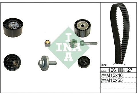 INA Rozrząd komplet (pasek i rolka) INA 530 0638 10