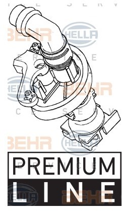 HELLA BEHR Zawór sterujący, płyn chłodzący BEHR 9XL 351 029-021