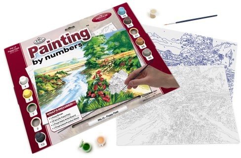 Royal Langnickel Royal & Lang Niklowo pal13  malowanie za pomocą liczb, kwiaty maku kuchenna PAL13