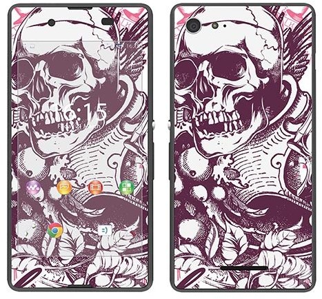 Sony Royal Sticker Royal tatuaż ścienny RS. 99104 samoprzylepny do Xperia E3 z motywem niewinności Death RS.99104