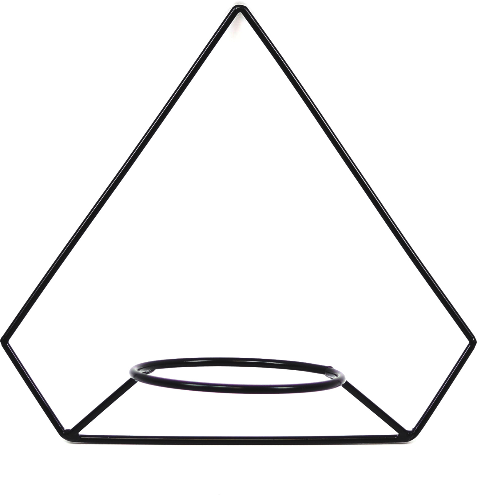 Kwietnik Metalowy Åšcienny 38/42cm czarny PENTAGONO KWS-718