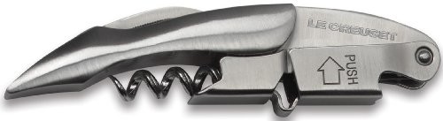Le Creuset 2 Step WT110S korkociąg kelnerski do wina, metalowy 59814017808074