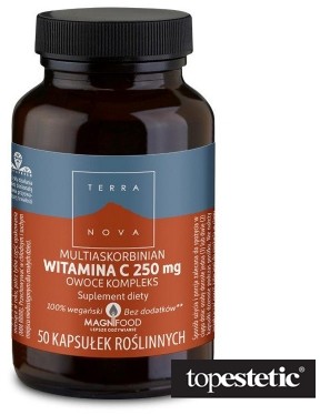 Terranova Terranova Witamina C 250 mg Multiaskorbinian Owoce Kompleks 50 kapsułek