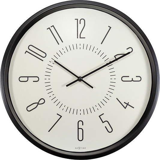 Nextime Zegar ścienny Luminous 30 cm biały 3261WI