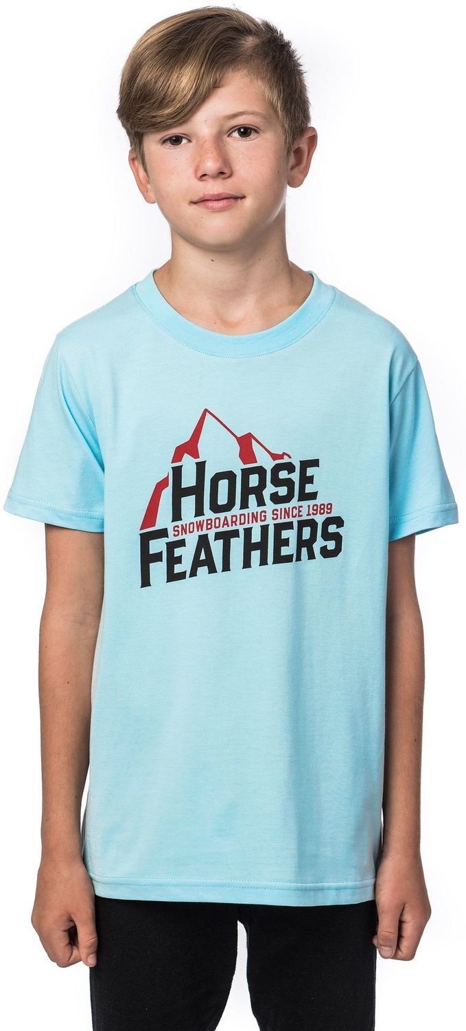 Horsefeathers t-shirt SLANT YOUTH T-SHIRT sky blue)