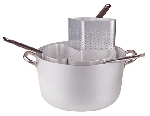 Pentole Agnelli pentole agnelli rondel z 2 colapsta A spicchioi wysoko grubość 3 MM z dwoma uchwytami stal nierdzewna, 38 CM ALMA15538