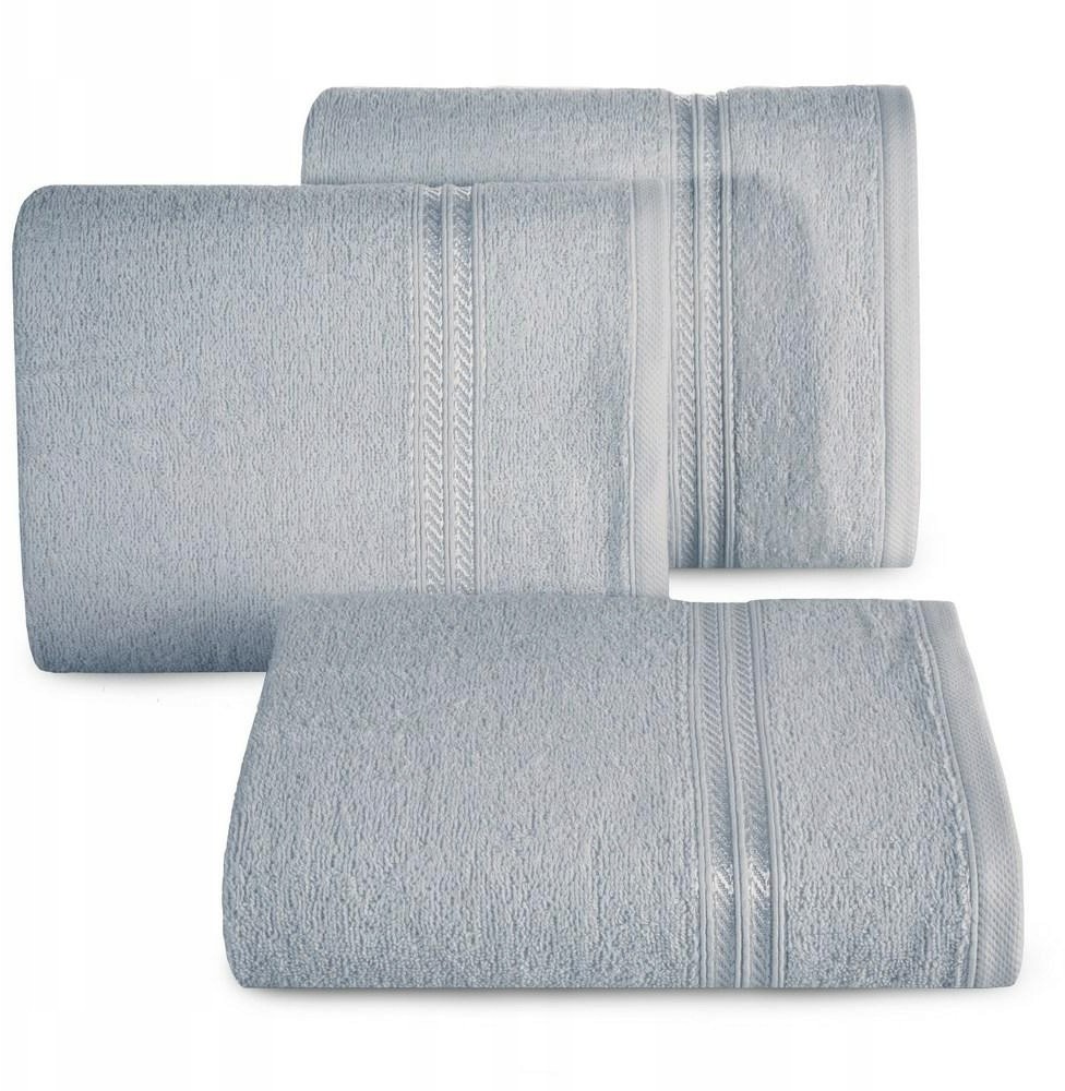 Eurofirany Ręcznik Lori 50x90 srebrny 450g/m2