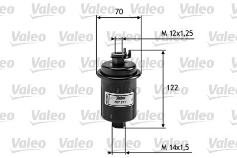 VALEO filtr paliwa puszkowy 587211 587211
