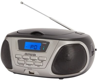 Aiwa BBTU-300BKMKII czarno-srebrny