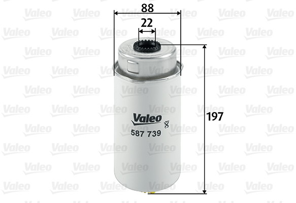 VALEO filtr diesel puszkowy 587739 587739