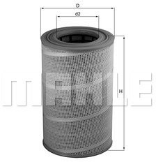 Mahle knecht LX 612 filtr powietrza LX 612