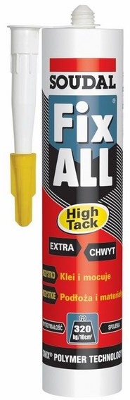 Soudal Klej Uszczelniaj$64cy  Fix All High Tack Bia$65y Pojemno$66$67 290 Ml