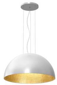 Luminex Compo 1683 lampa wisząca zwis 1/2 kula dia 800 1x60W E27 biały złoty