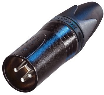 Neutrik NC3MXX-B kablowe męskie złocone (NC3MXX-BAG)