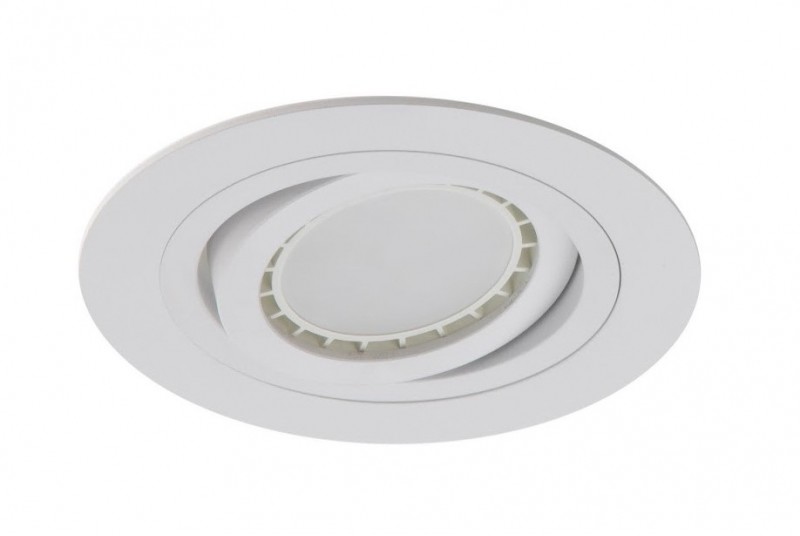 Light&More LM 920 WH OPRAWA HALOGENOWA WPUSZCZANA REGULOWANA OCZKO ALUMINIUM BIAŁY QR70 GU10 230V LED LM 920 WH