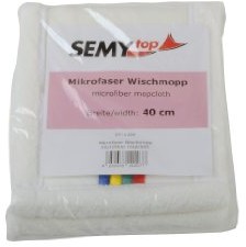 SemyTop semy Top mikrowłókno mop do mycia, biały 40 cm, 5er Pack (5 X 1 sztuki) ST-1200