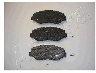 Ashika Zestaw klocków hamulcowych, hamulce tarczowe 50-04-401