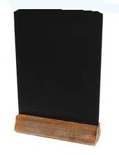 Chalkboards UK A4 Handheld Table Top Black Board with Plinth (wys.: 297 MM X szer.: 210 MM) by chalkb sterowanych UK WC124FHH