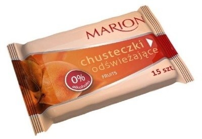 Marion Chusteczki odświeżające Fruits, 15 szt. - Chusteczki odświeżające Fruits, 15 szt. -