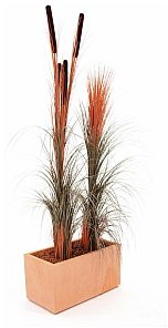 Europalms Europalms Reed grass cattails, light-brown, 152cm , Sztuczna trawa 82505856