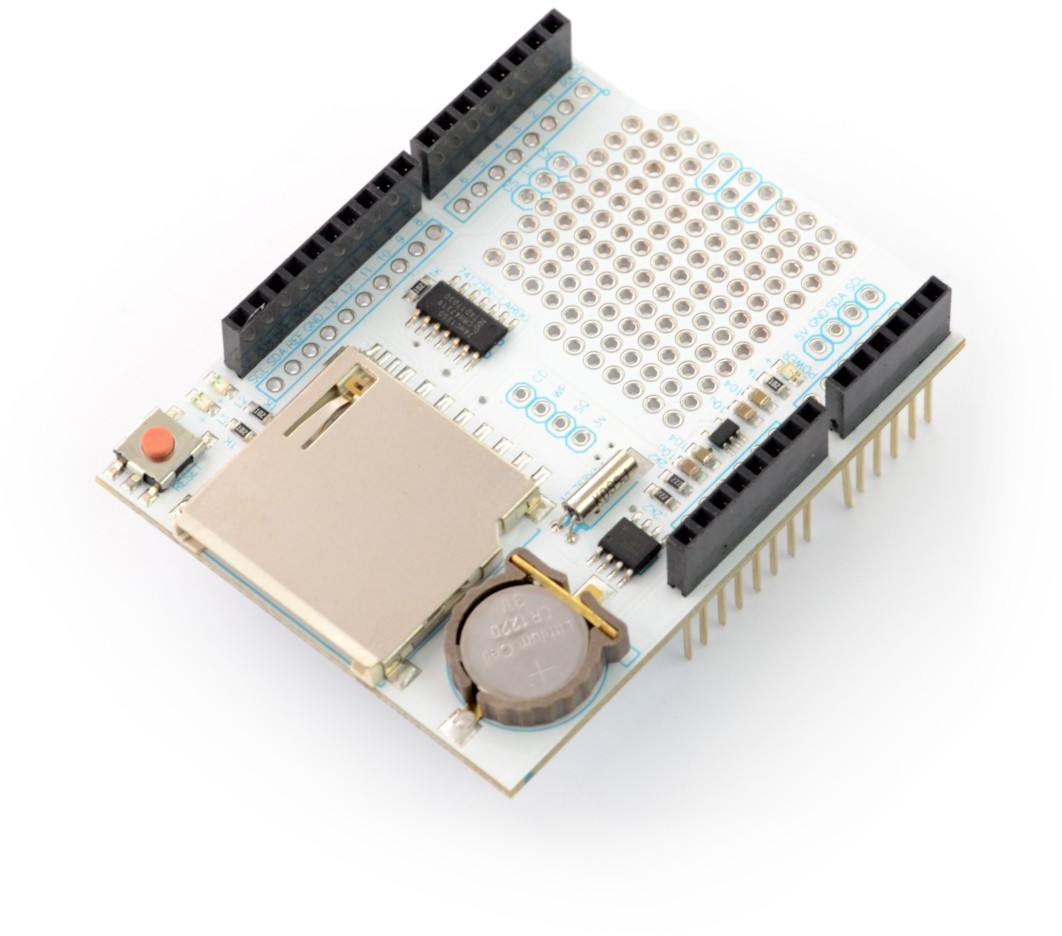 Velleman VMA202 - DataLogger Shield z czytnikiem kart SD - nakładka dla Arduino VEL-13016