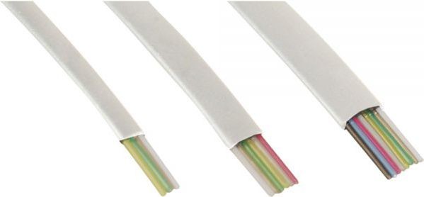 InLine Modular Kabel 6 wire Ribbon Kabel biały 100m ring 69986W