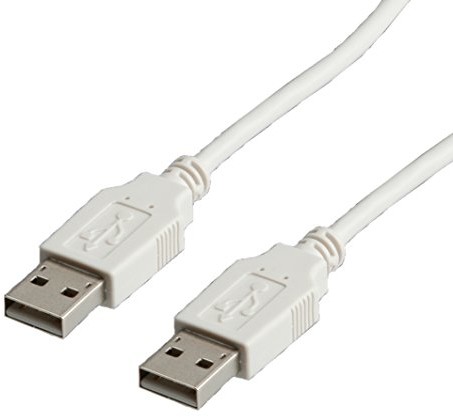 Value 11998944, kablem USB 2.0 typu A na wtyk A bursche, 4,5 m Biały 11998944