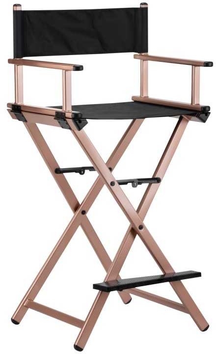 ACTIVESHOP KRZESŁO DO MAKIJAŻU ALU RÓŻOWE ZŁOTO