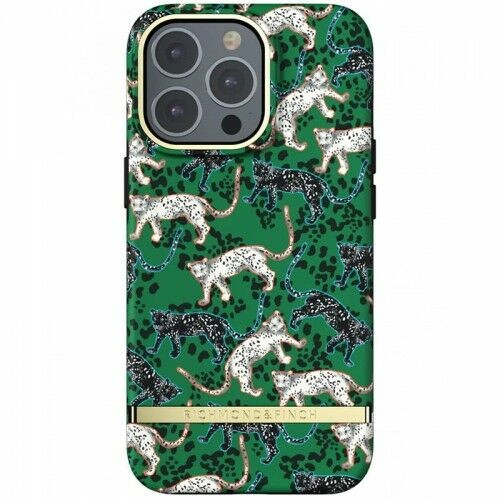 Richmond & Finch Etui iPhone 13 Pro, green leopard 7350111353841